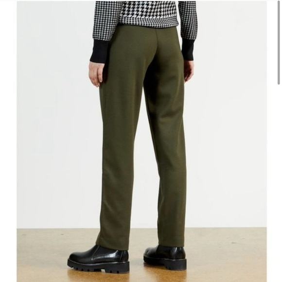NWT Ted Baker Vveria Relaxed High Rise Straight Leg Jogger Khaki Olive Green - Picture 3 of 12